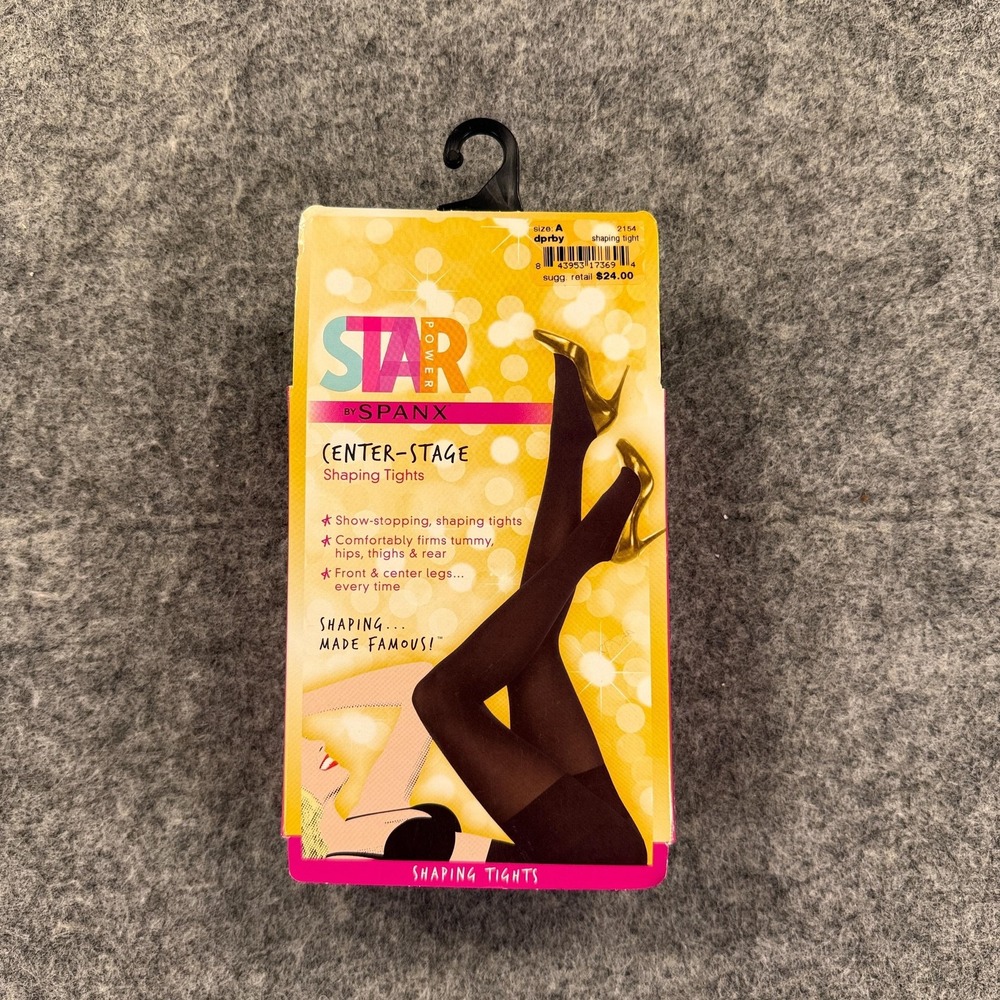 Spanx‎ Star Power Center-Stage Shaping Leggings Womens A Burgundy Opaque Control